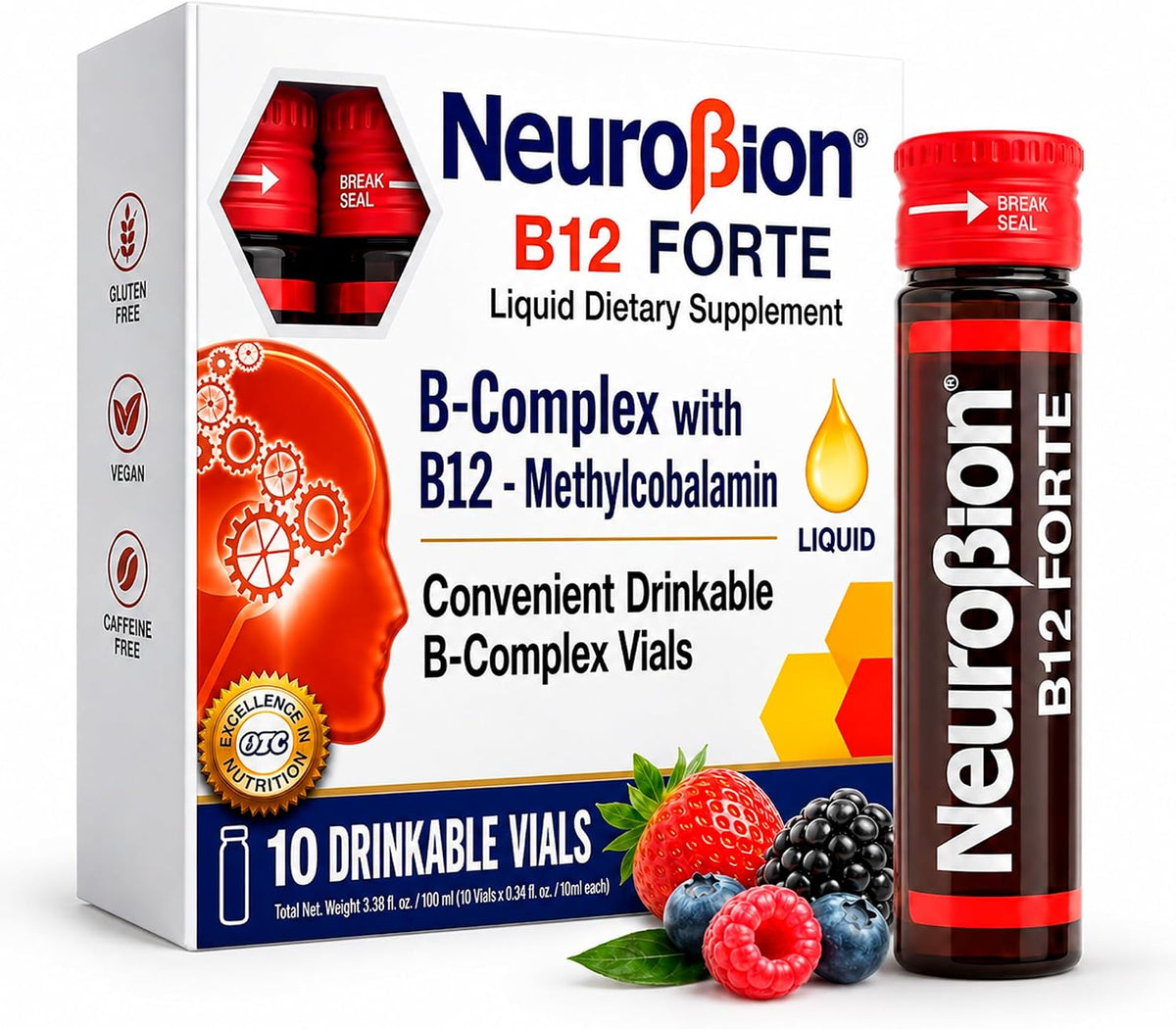 Neurobion B12 Forte 3,000 mcg 10 Viales Bebibles x 10 ml