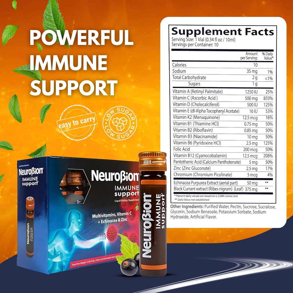 Neurobion Immune Support with Echinacea & Zinc 10 vials x 10 ml