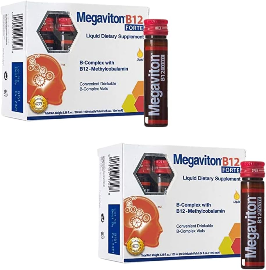 Neurobion Pack B12 Forte 2 Caja 10 Viales x 10 ml + Bolsa Pastillera Transparentes Resellables Homestuff