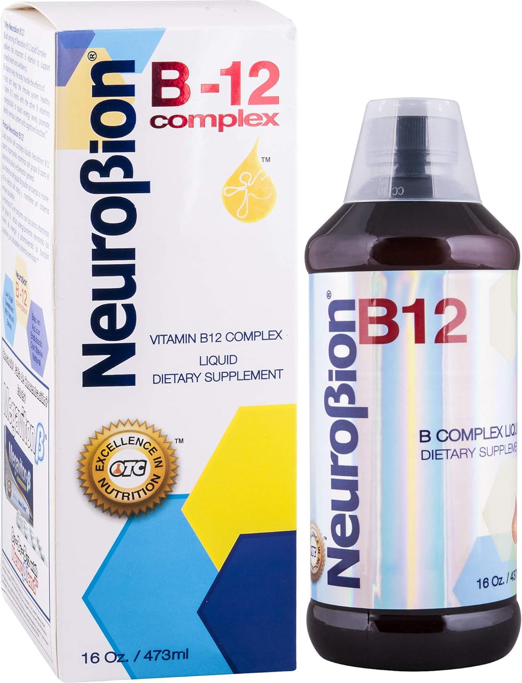Neurobion B12 Liquid Complex 16 oz (473 ml) sabor cítrico – complejo B líquido en jarabe – Latin Sabor USA