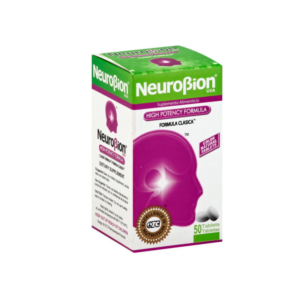 Neurobion Clásico vitamin B complex (B1 B6 B12) 50 tablets – apoyo a metabolismo energético y sistema nervioso – USA