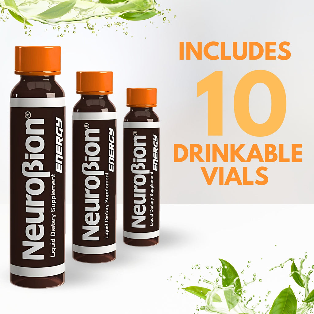 Neurobion Energy liquid dietary supplement – sabor nuevo y mejorado – 10 viales en USA