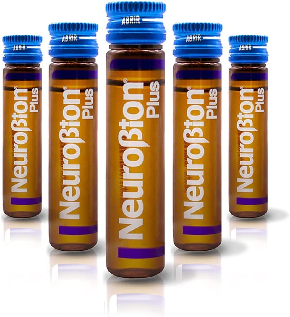 Pack Neurobion Plus Suplemento dietético complejo B 10 Vials + Sunlife Vitamina C 1000 mg 20 tabletas Sabor a naranja