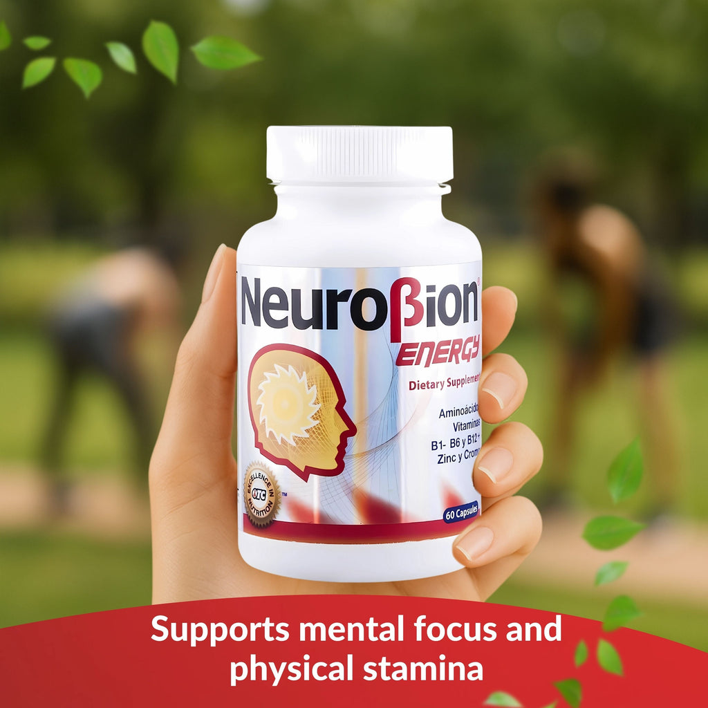 Neurobion Energy 60 cápsulas para apoyar enfoque mental y resistencia física durante el día